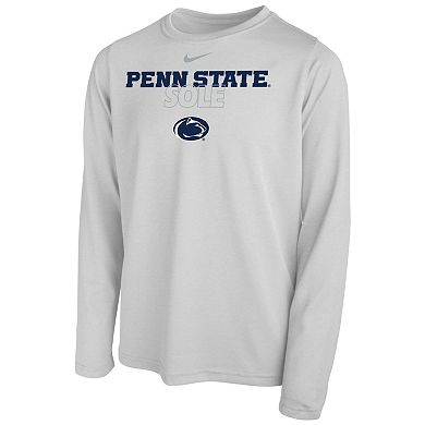 Youth Nike  White Penn State Nittany Lions 2023 On Court Sole Bench T-Shirt