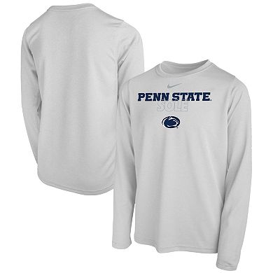 Youth Nike  White Penn State Nittany Lions 2023 On Court Sole Bench T-Shirt