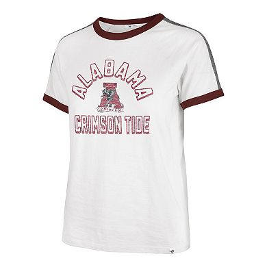 Women's '47 White Alabama Crimson Tide Sweet Heat Peyton T-Shirt