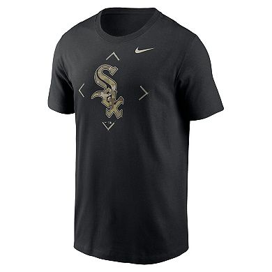 Men's Nike Black Chicago White Sox Camo Logo T-Shirt