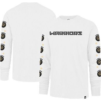 Men's '47 White Golden State Warriors City Edition Downtown Franklin Long Sleeve T-Shirt