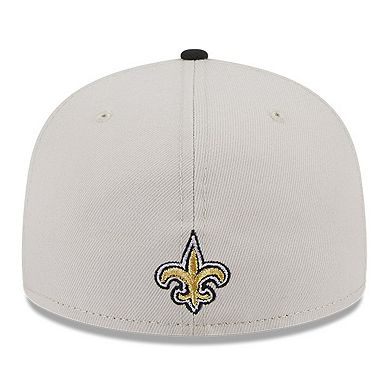 Men's New Era Stone/Black New Orleans Saints 2023 NFL Draft On Stage 59FIFTY Fitted Hat