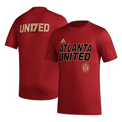 Men's adidas Red Atlanta United FC Team Jersey Hook AEROREADY T-Shirt