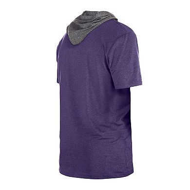 Men's New Era Purple Los Angeles Lakers Active Hoodie T-Shirt