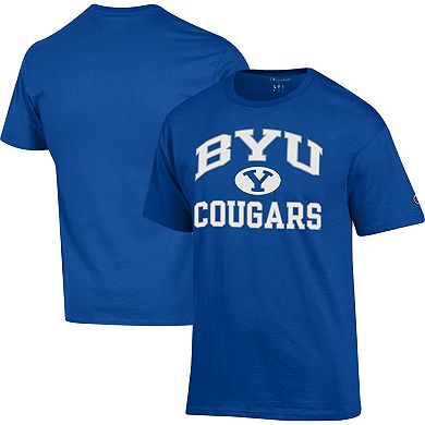 Men's Champion Royal BYU Cougars High Motor T-Shirt