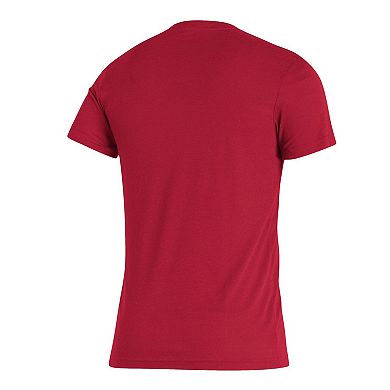 Men's adidas Red Louisville Cardinals Along The Shadow Tri-Blend T-Shirt