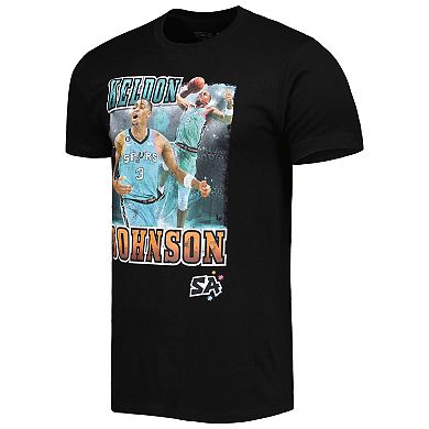 Unisex Stadium Essentials Keldon Johnson Black San Antonio Spurs Player City Edition Double Double T-Shirt