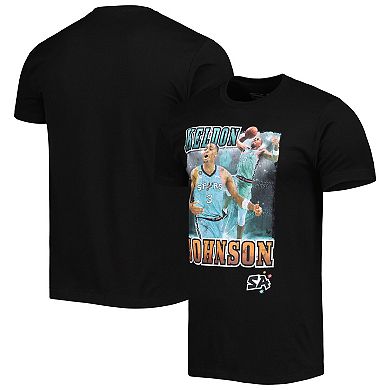 Unisex Stadium Essentials Keldon Johnson Black San Antonio Spurs Player City Edition Double Double T-Shirt