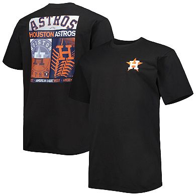Men's Black Houston Astros Two-Sided T-Shirt