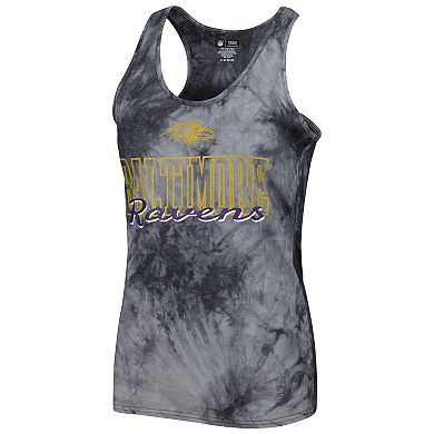 Women's Concepts Sport Charcoal Baltimore Ravens Billboard Scoop Neck Racerback Tank Top and Shorts Sleep Set