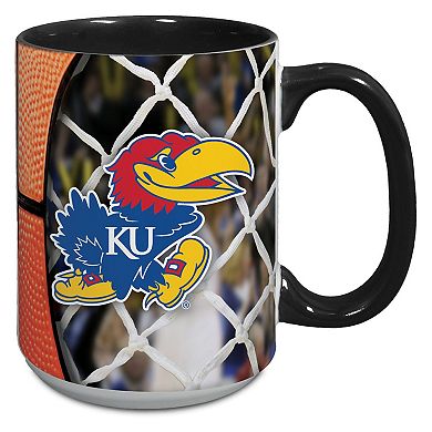 Kansas Jayhawks 15oz. Basketball Mug