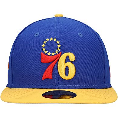 Men's New Era Royal Philadelphia 76ers Side Patch 59FIFTY Fitted Hat