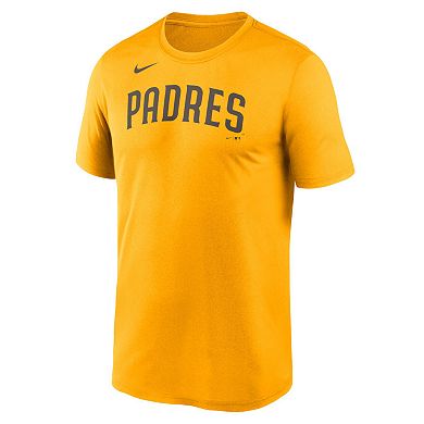 Men's Nike Gold San Diego Padres New Legend Wordmark T-Shirt