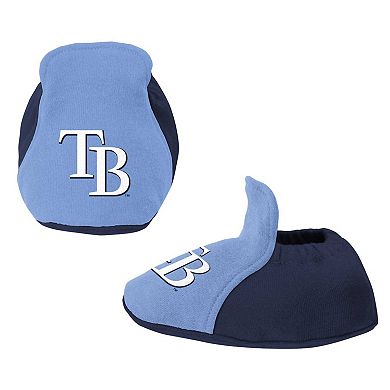 Newborn & Infant Navy/Light Blue Tampa Bay Rays Three-Piece Love of Baseball Bib Bodysuit & Booties Set
