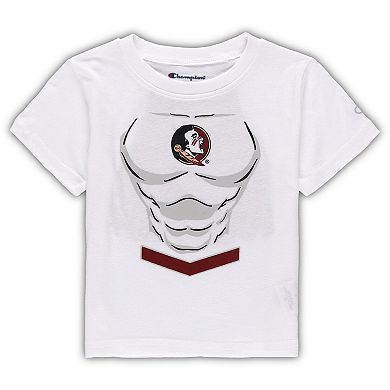 Toddler Champion White Florida State Seminoles Super Hero T-Shirt