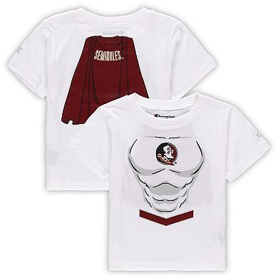 Toddler Champion White Florida State Seminoles Super Hero T-Shirt