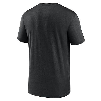 Men's Nike Black Los Angeles Dodgers New Legend Logo T-Shirt