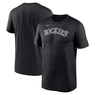 Men's Nike Black Colorado Rockies New Legend Wordmark T-Shirt