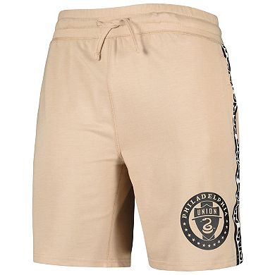 Men's Concepts Sport  Tan Philadelphia Union Team Stripe Shorts