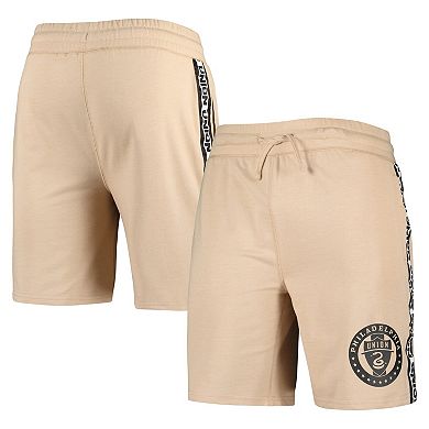 Men's Concepts Sport  Tan Philadelphia Union Team Stripe Shorts