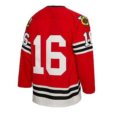 Men's Mitchell & Ness Bobby Hull Red Chicago Blackhawks 1960 Blue Line Player Jersey