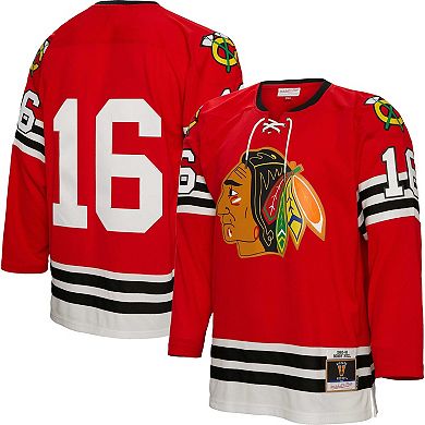 Men's Mitchell & Ness Bobby Hull Red Chicago Blackhawks 1960 Blue Line Player Jersey