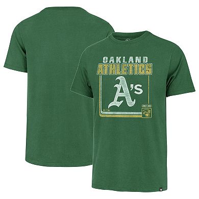 Men's '47  Green Oakland Athletics Cooperstown Collection Borderline Franklin T-Shirt