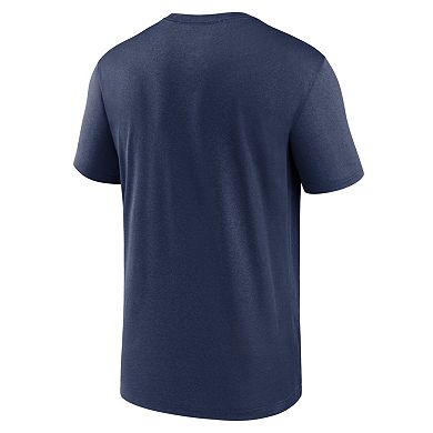 Men's Nike Navy Cleveland Guardians New Legend Wordmark T-Shirt