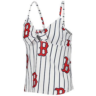 Women's Concepts Sport White Boston Red Sox Reel Allover Print Tank Top & Shorts Sleep Set