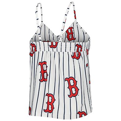 Women's Concepts Sport White Boston Red Sox Reel Allover Print Tank Top & Shorts Sleep Set