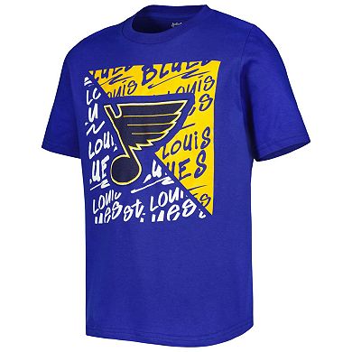 Youth Royal St. Louis Blues Divide T-Shirt