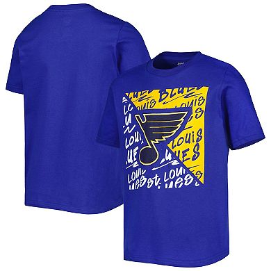 Youth Royal St. Louis Blues Divide T-Shirt