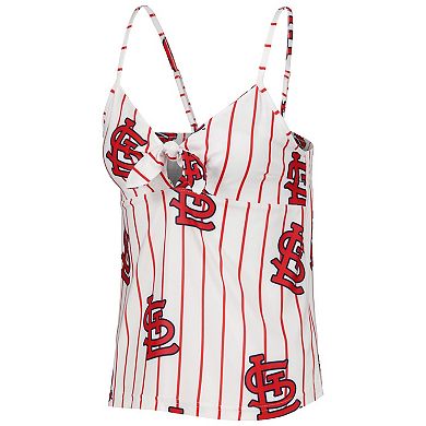 Women's Concepts Sport White St. Louis Cardinals Reel Allover Print Tank Top & Shorts Sleep Set