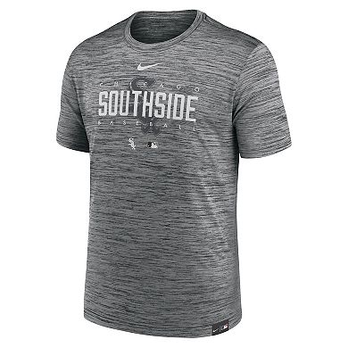 Men's Nike Anthracite Chicago White Sox City Connect Velocity Practice Performance T-Shirt