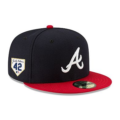 Men's New Era Navy/Red Atlanta Braves 2023 Jackie Robinson Day 59FIFTY Fitted Hat