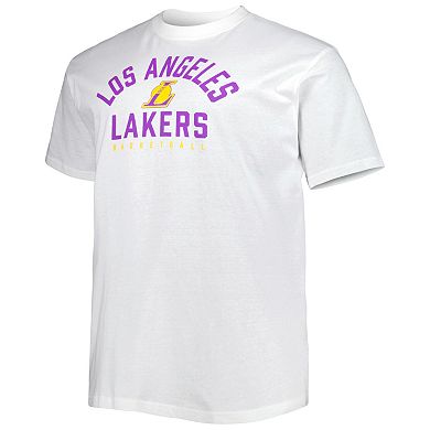 Men's Fanatics Branded Gold/White Los Angeles Lakers Big & Tall Two-Pack T-Shirt Set