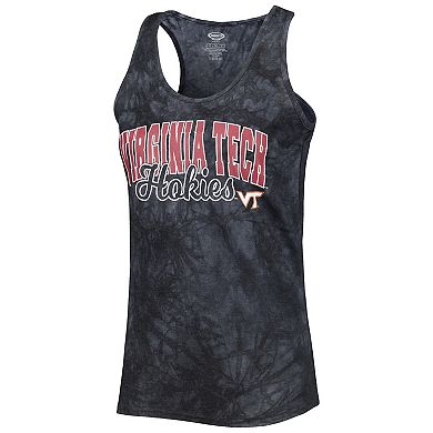 Women's Concepts Sport Charcoal Virginia Tech Hokies Billboard Tie-Dye Tank Top and Shorts Sleep Set