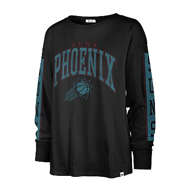 Women's '47 Black Phoenix Suns City Edition SOA Long Sleeve T-Shirt