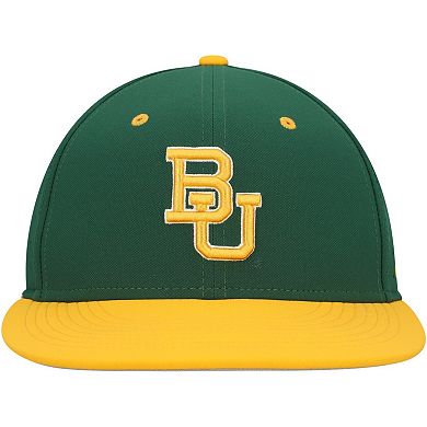 Men's Nike Green Baylor Bears Aero True Baseball Performance Fitted Hat