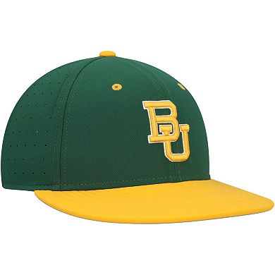 Men's Nike Green Baylor Bears Aero True Baseball Performance Fitted Hat