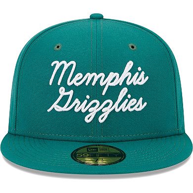 Men's New Era Augusta Green Memphis Grizzlies Script 59FIFTY Fitted Hat