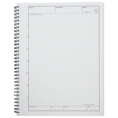 Carbonless Laboratory Notebook With 100 Sheets, Engineering Paper (8.5x11 In, 2 Pack)