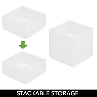 mDesign Plastic Stackable Office Drawer Organizer, 12 Pack