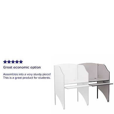 Emma and Oliver Add-On Study Carrel Home School Furniture