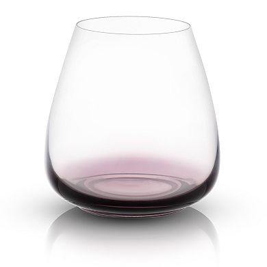 JoyJolt Black Swan 4-pc. Stemless Red Wine Glass Set