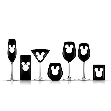 Disney's Luxury Mickey Mouse 2-pc. Crystal White Wine Glass Set by JoyJolt