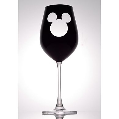 Disney's Luxury Mickey Mouse 2-pc. Crystal White Wine Glass Set by JoyJolt