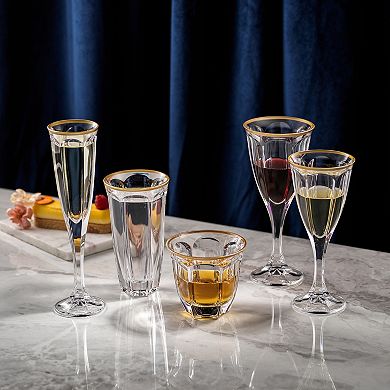 JoyJolt Windsor 2-pc. Crystal Highball Glass Set