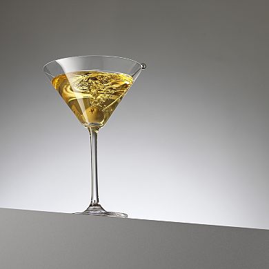 JoyJolt Olivia 4-pc. Premium Crystal Martini Glass Set