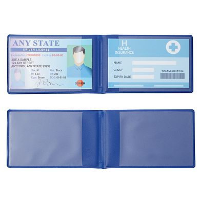 3 Pack Medicare Card Holder with 2 Clear Sleeves for Health Insurance ID, Social Security Card Protector (3.8 x 2.5 In)